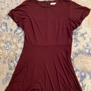 Loft Maroon Dress
